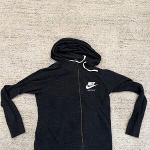 Nike Charcoal Full-Zip Hoodie size medium